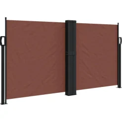 VIDAXL - Auvent latéral rétractable marron 120x1200 cm