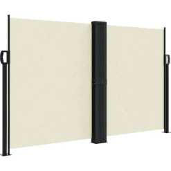 VIDAXL - Auvent latéral rétractable crème 140x1000 cm