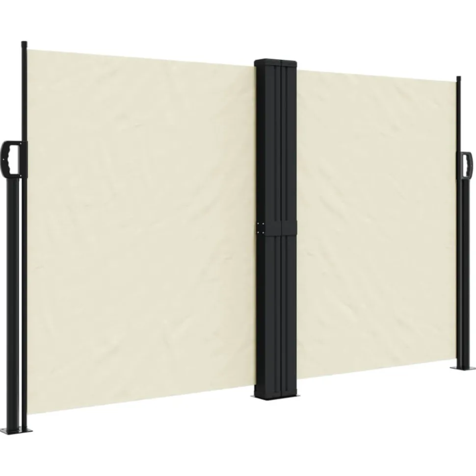 VIDAXL - Auvent latéral rétractable crème 140x1000 cm