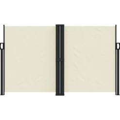 VIDAXL - Auvent latéral rétractable crème 140x1000 cm