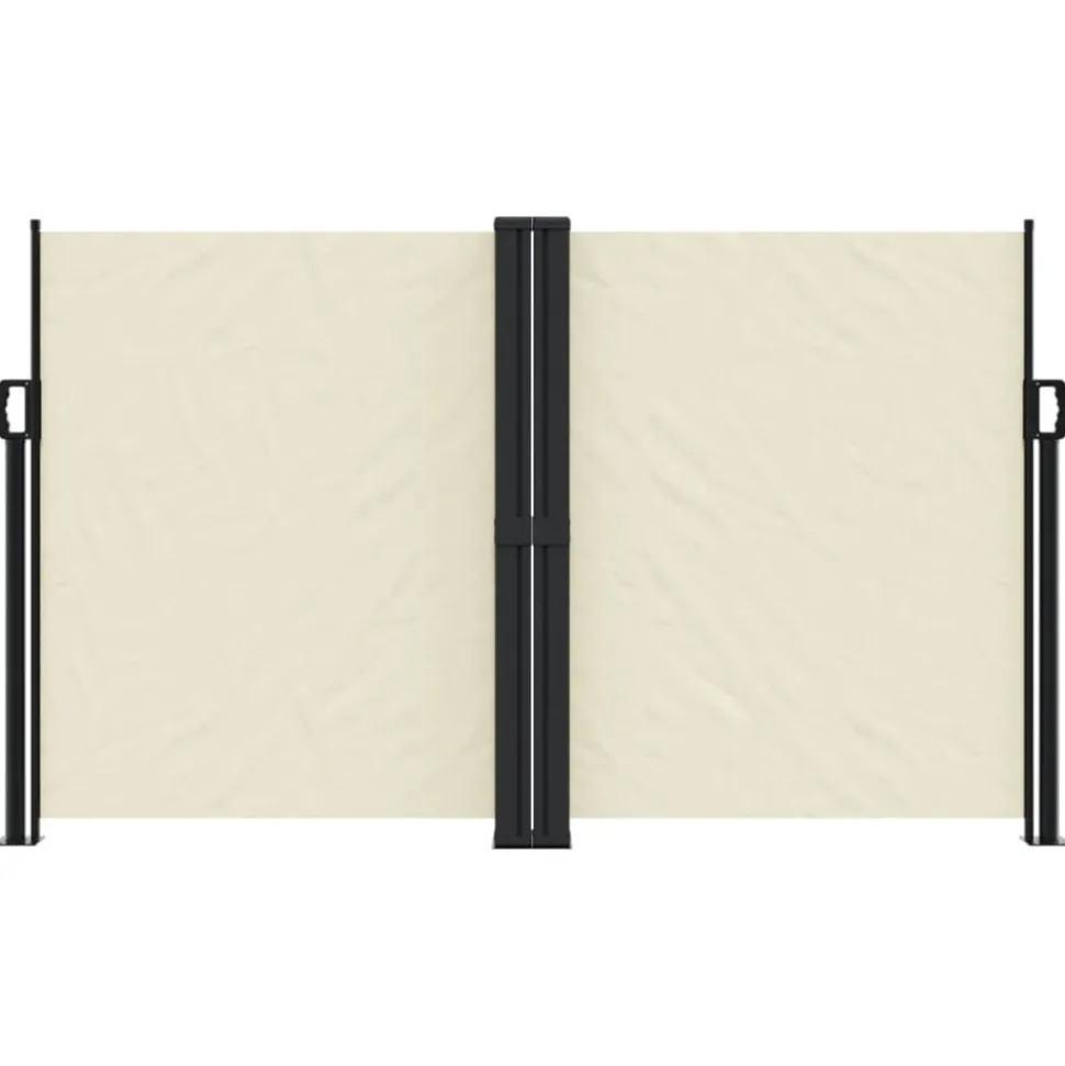 VIDAXL - Auvent latéral rétractable crème 140x1000 cm