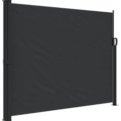 VIDAXL - Auvent latéral rétractable noir 160x300 cm