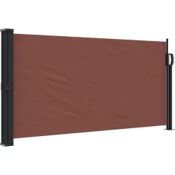 VIDAXL - Auvent latéral rétractable marron 100x300 cm