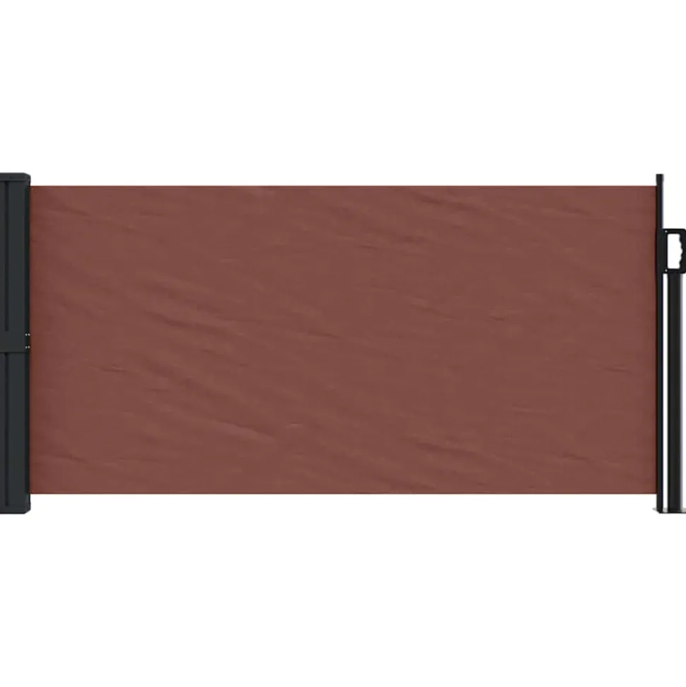 VIDAXL - Auvent latéral rétractable marron 100x300 cm