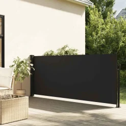 VIDAXL - Auvent latéral rétractable noir 140x600 cm