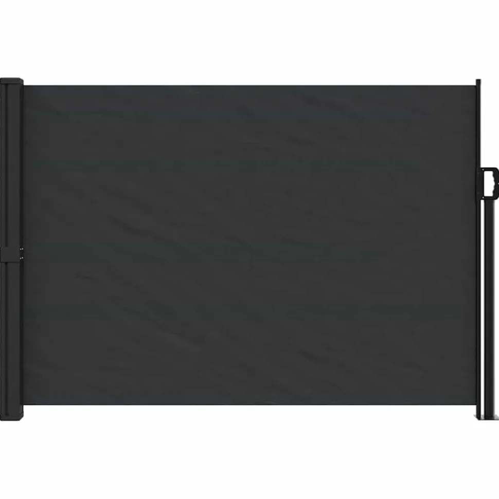 VIDAXL - Auvent latéral rétractable noir 140x600 cm