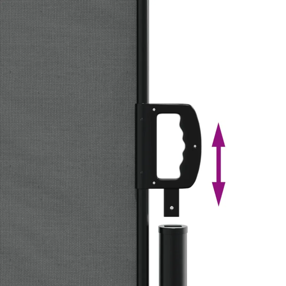 VIDAXL - Auvent latéral rétractable anthracite 160x1200 cm