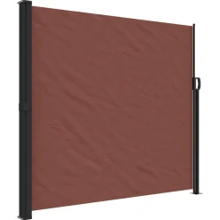 VIDAXL - Auvent latéral rétractable marron 180x300 cm