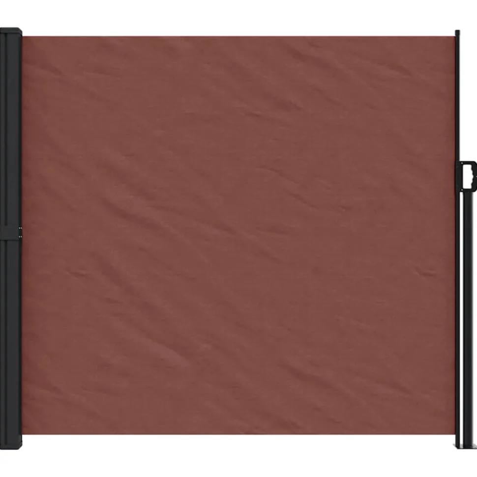 VIDAXL - Auvent latéral rétractable marron 180x300 cm