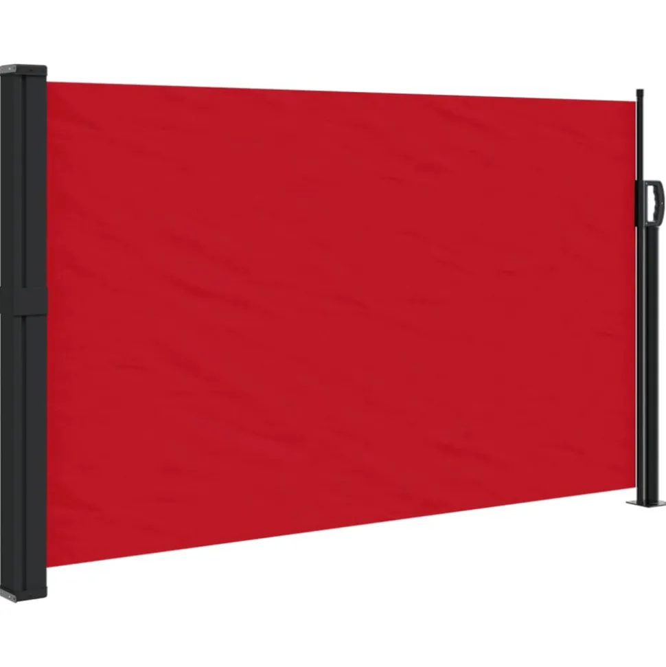 VIDAXL - Auvent latéral rétractable rouge 120x600 cm
