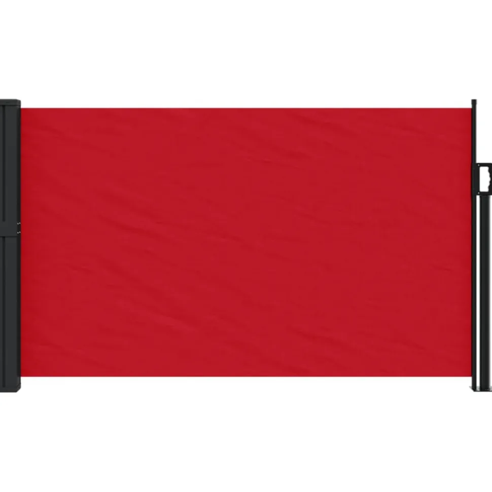 VIDAXL - Auvent latéral rétractable rouge 120x600 cm