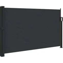 VIDAXL - Auvent latéral rétractable noir 117x300 cm