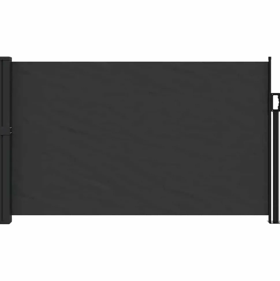 VIDAXL - Auvent latéral rétractable noir 117x300 cm