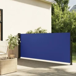 VIDAXL - Auvent latéral rétractable bleu 140x300 cm