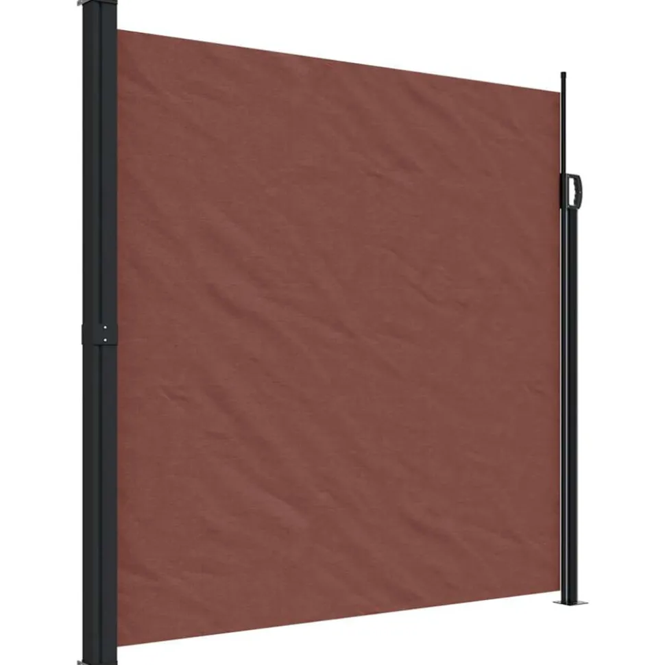 VIDAXL - Auvent latéral rétractable marron 200x300 cm