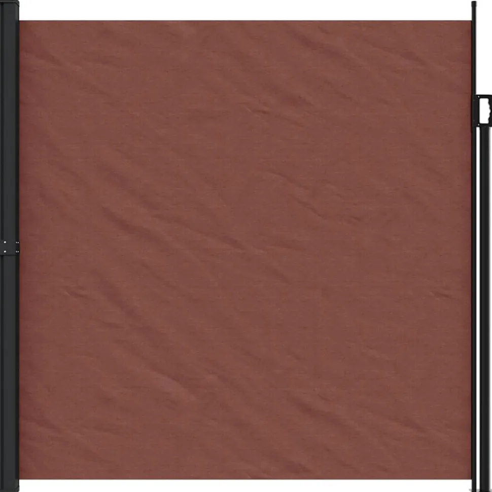VIDAXL - Auvent latéral rétractable marron 200x300 cm