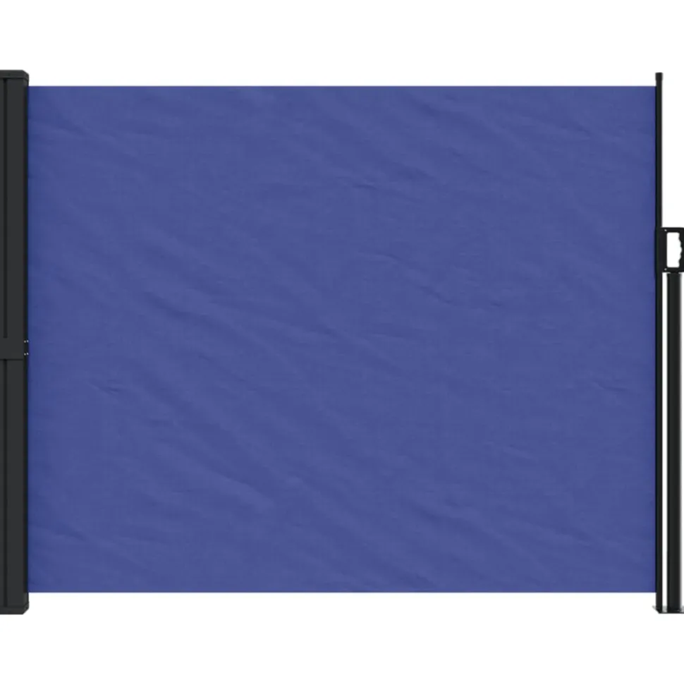 VIDAXL - Auvent latéral rétractable bleu 160x600 cm