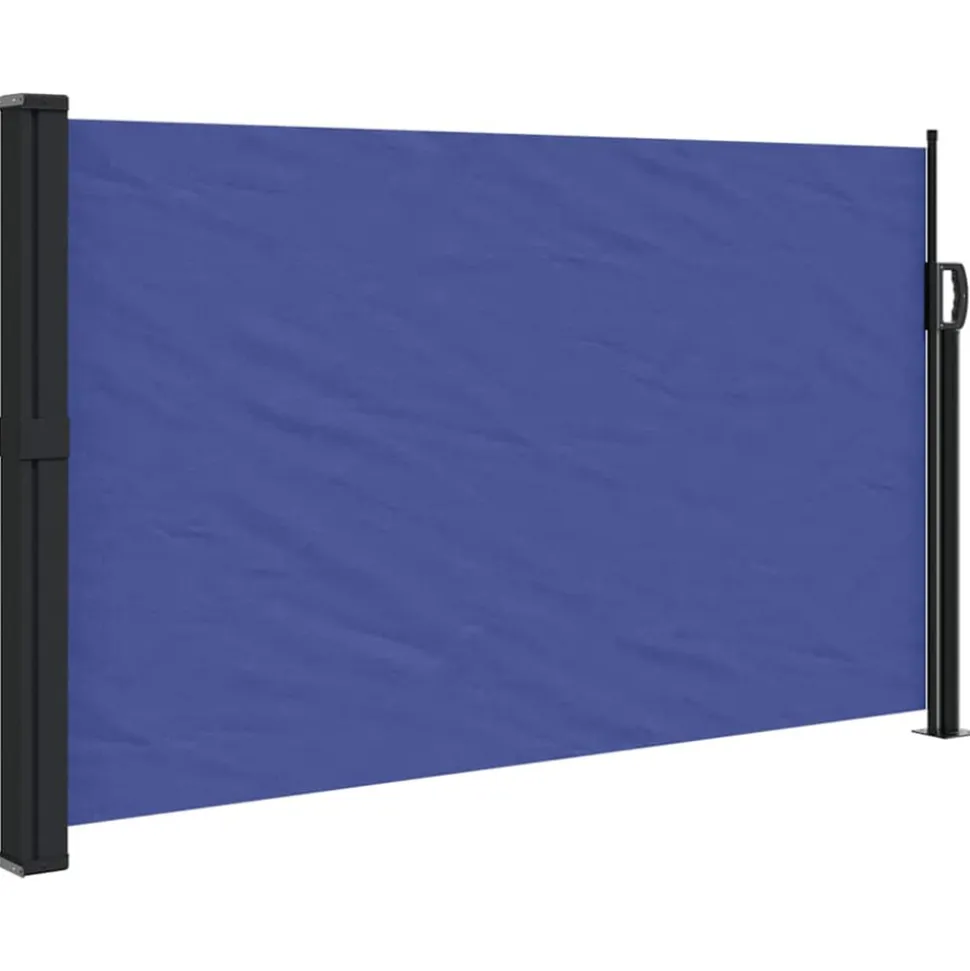VIDAXL - Auvent latéral rétractable bleu 117x300 cm
