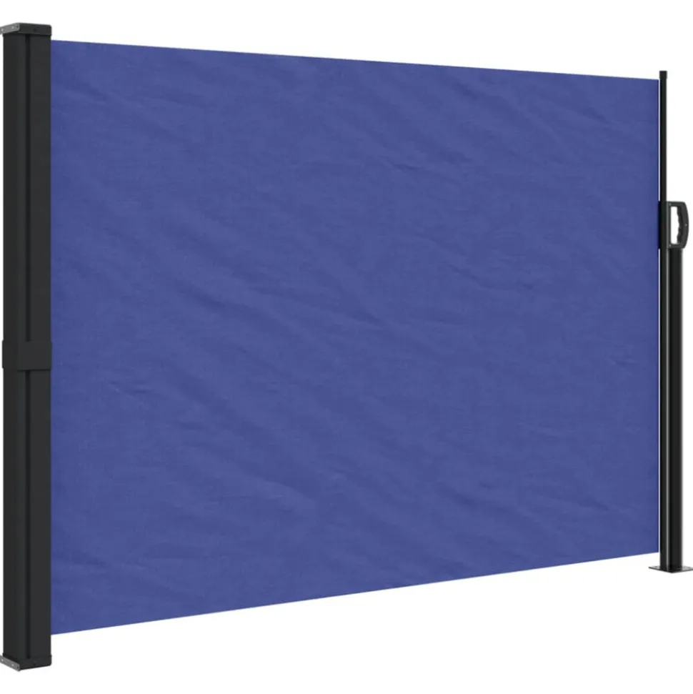 VIDAXL - Auvent latéral rétractable bleu 140x500 cm