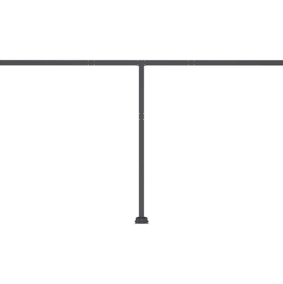 VIDAXL - Auvent manuel rétractable avec led 450x350 cm orange et marron