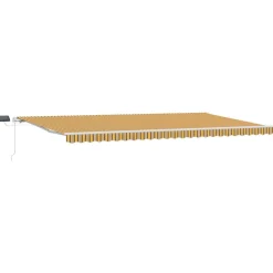 VIDAXL - Auvent rétractable with manuel 600 × 300 cm multicolore