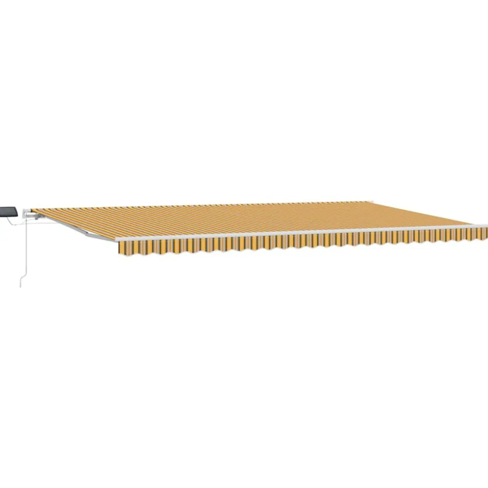 VIDAXL - Auvent rétractable with manuel 600 × 300 cm multicolore