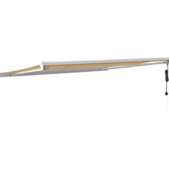 VIDAXL - Auvent rétractable jaune et blanc 4x3 m tissu et aluminium