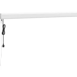 VIDAXL - Auvent rétractable orange et marron 3,5x2,5m tissu et aluminium