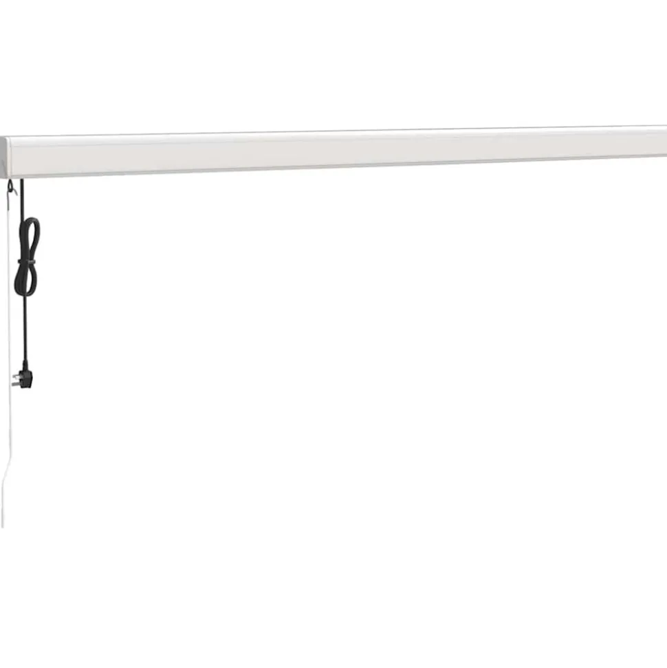 VIDAXL - Auvent rétractable bleu et blanc 4x3 m tissu et aluminium