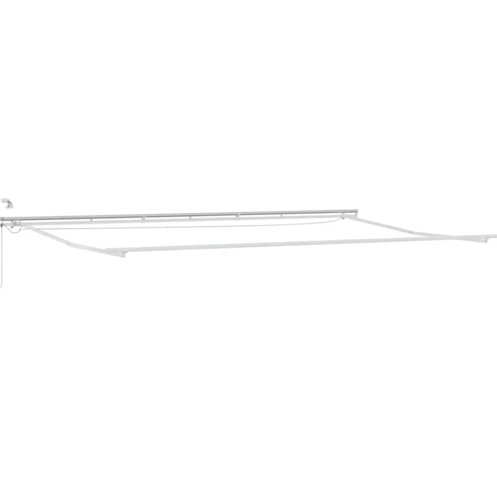 VIDAXL - Auvent rétractable orange, brun 600 × 350 cm tissu, métal