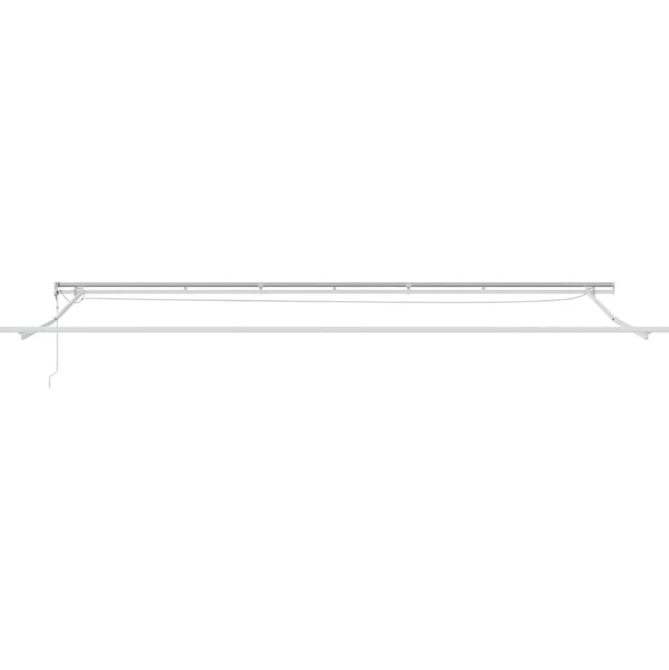 VIDAXL - Auvent rétractable orange, brun 600 × 350 cm tissu, métal