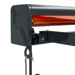VIDAXL - Auvent rétractable orange et marron 4x3 m tissu et aluminium