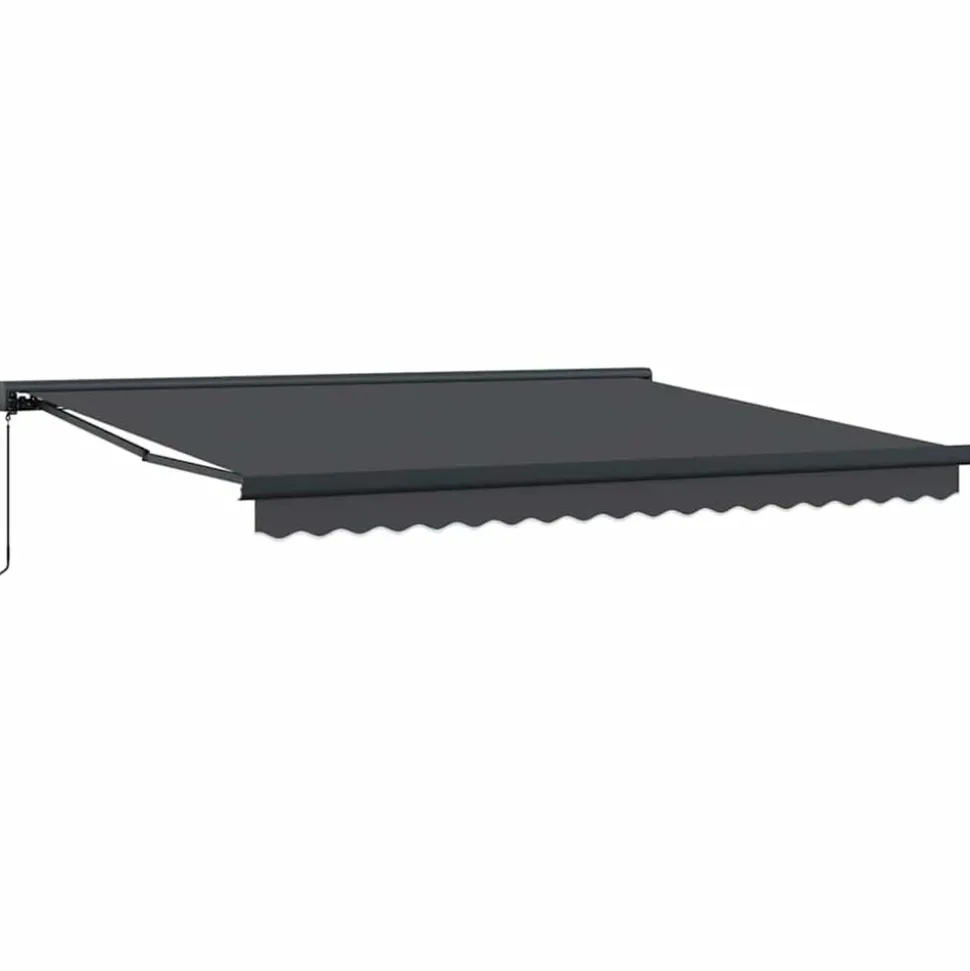 VIDAXL - Auvent rétractable anthracite 4x3 m tissu et aluminium