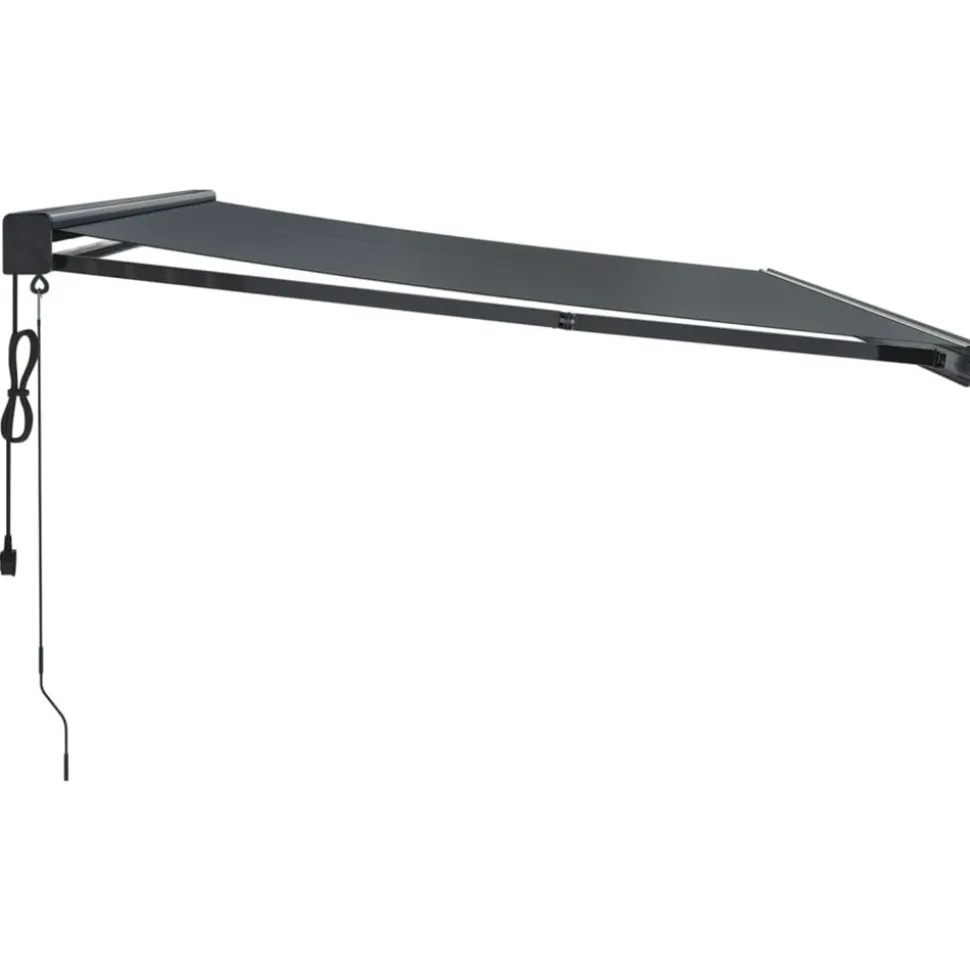 VIDAXL - Auvent rétractable anthracite 4x3 m tissu et aluminium