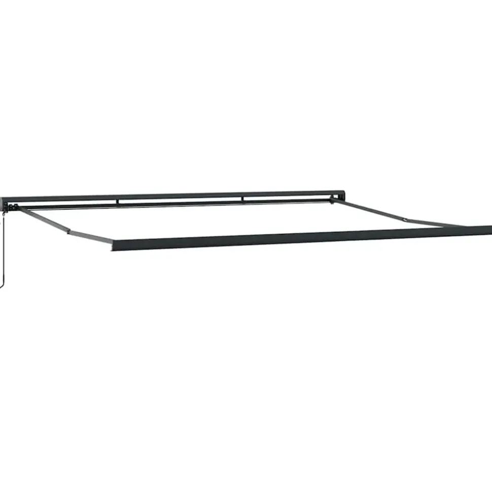 VIDAXL - Auvent rétractable anthracite 4x3 m tissu et aluminium