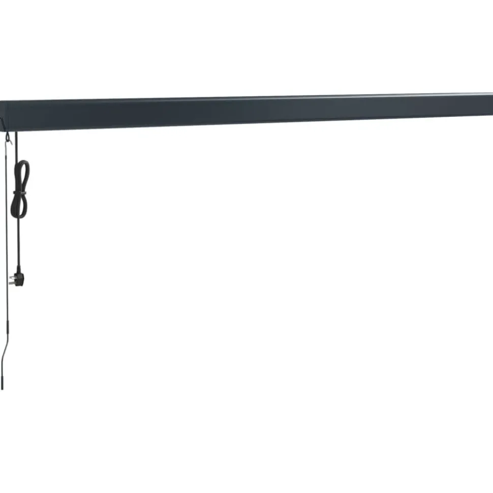 VIDAXL - Auvent rétractable anthracite 4x3 m tissu et aluminium
