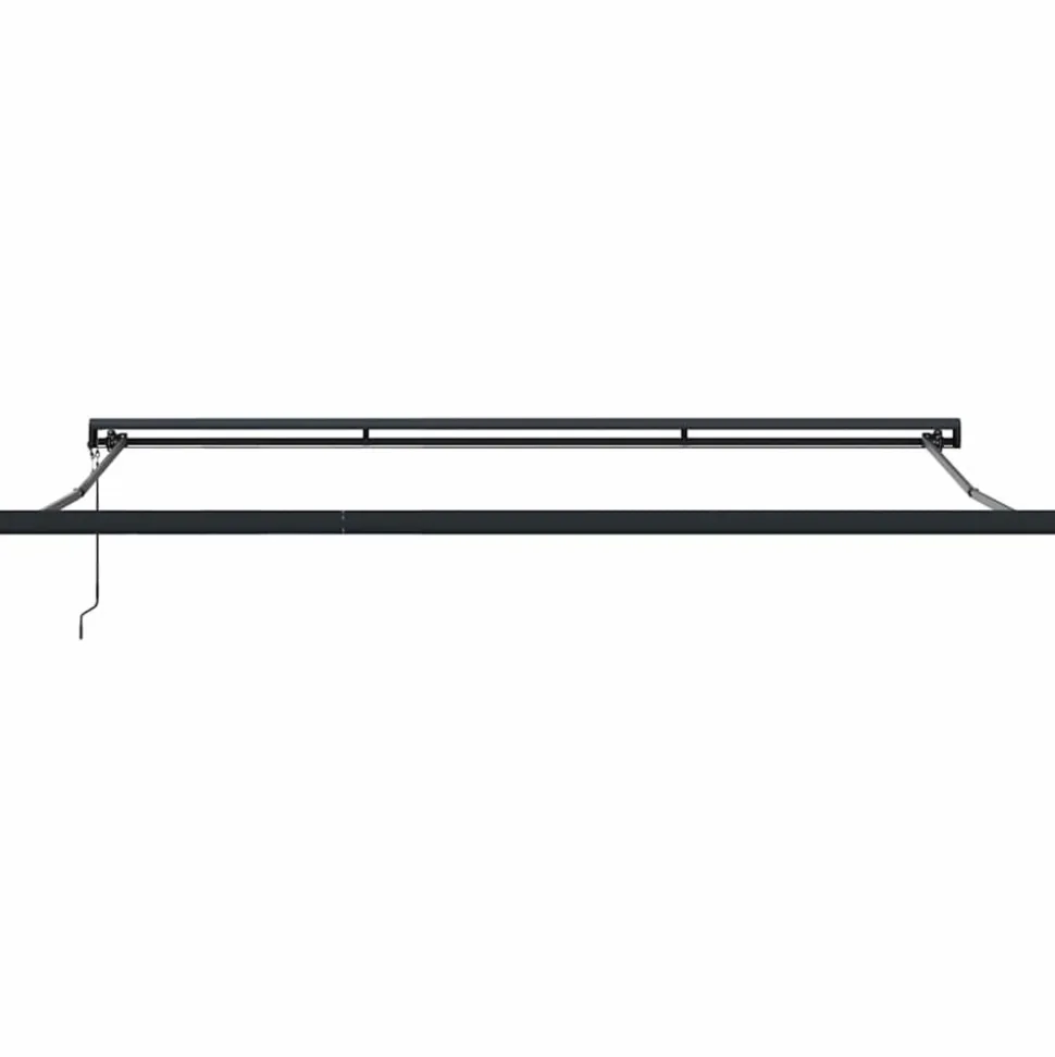 VIDAXL - Auvent rétractable anthracite 4x3 m tissu et aluminium