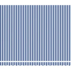 VIDAXL - Auvent rétractable bleu et blanc 4x3 m tissu et aluminium