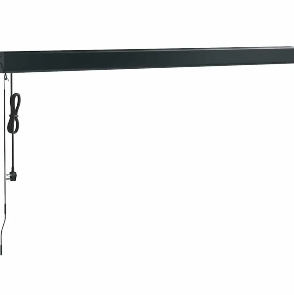 VIDAXL - Auvent rétractable orange et marron 3,5x2,5m tissu et aluminium