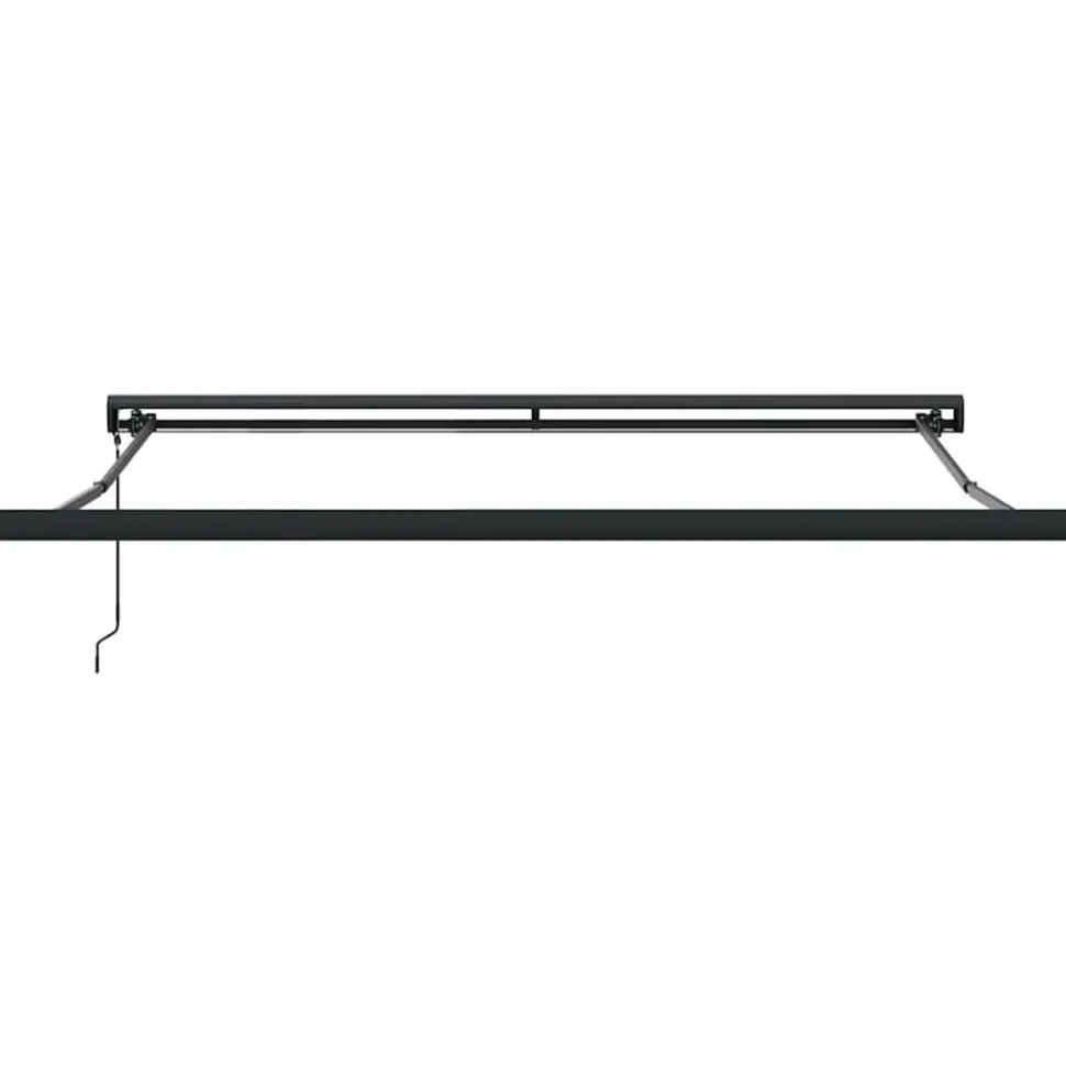 VIDAXL - Auvent rétractable orange et marron 3,5x2,5m tissu et aluminium