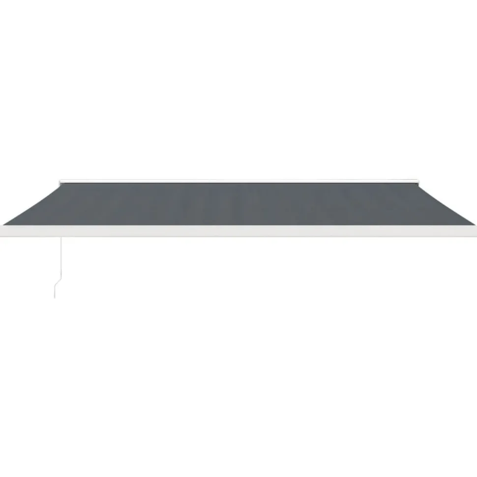 VIDAXL - Auvent rétractable anthracite 4,5x3 m tissu et aluminium