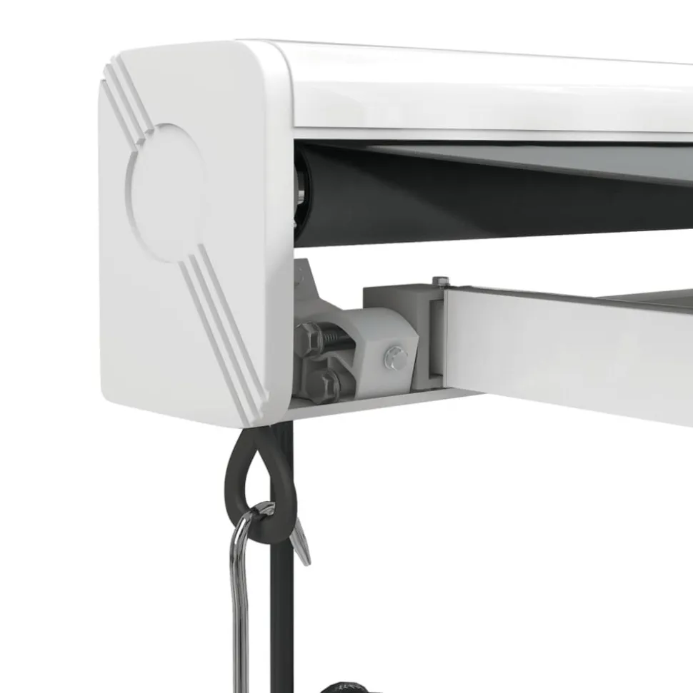 VIDAXL - Auvent rétractable anthracite 4,5x3 m tissu et aluminium