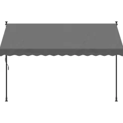 VIDAXL - Auvent rétractable anthracite 300x150 m tissu et acier