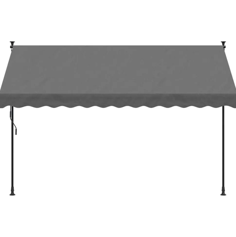 VIDAXL - Auvent rétractable anthracite 300x150 m tissu et acier