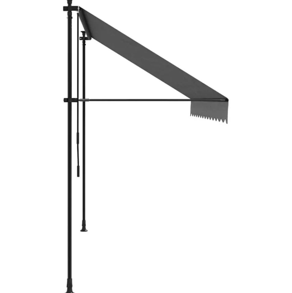 VIDAXL - Auvent rétractable anthracite 300x150 m tissu et acier