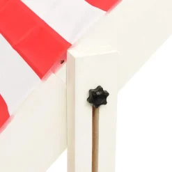 VIDAXL - Bac à sable et toit réglable bois de sapin blanc et rouge uv50