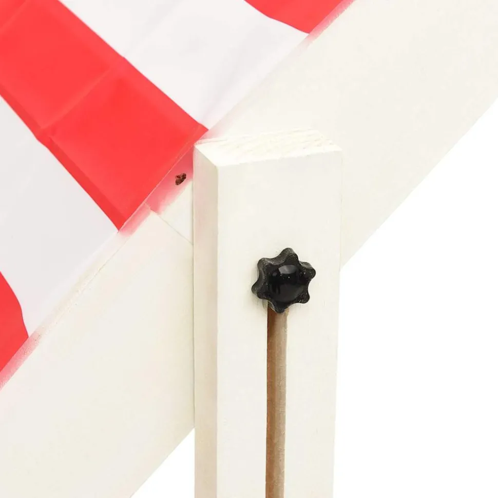 VIDAXL - Bac à sable et toit réglable bois de sapin blanc et rouge uv50