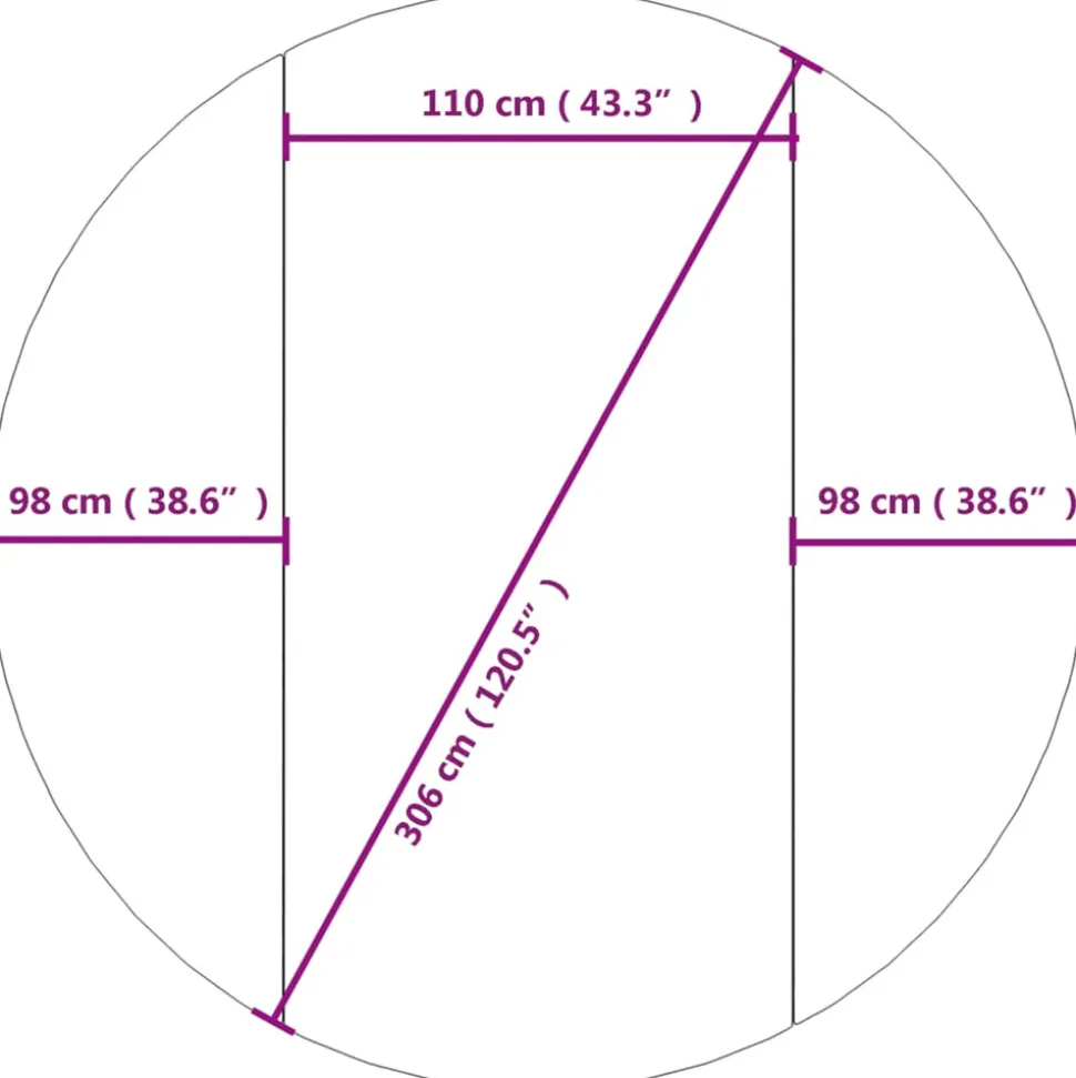 VIDAXL - Bâche de piscine gris clair ø306 cm géotextile polyester