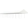 VIDAXL - Belvédère avec toit blanc 20,07x4,08x3,22 m polyéthylène