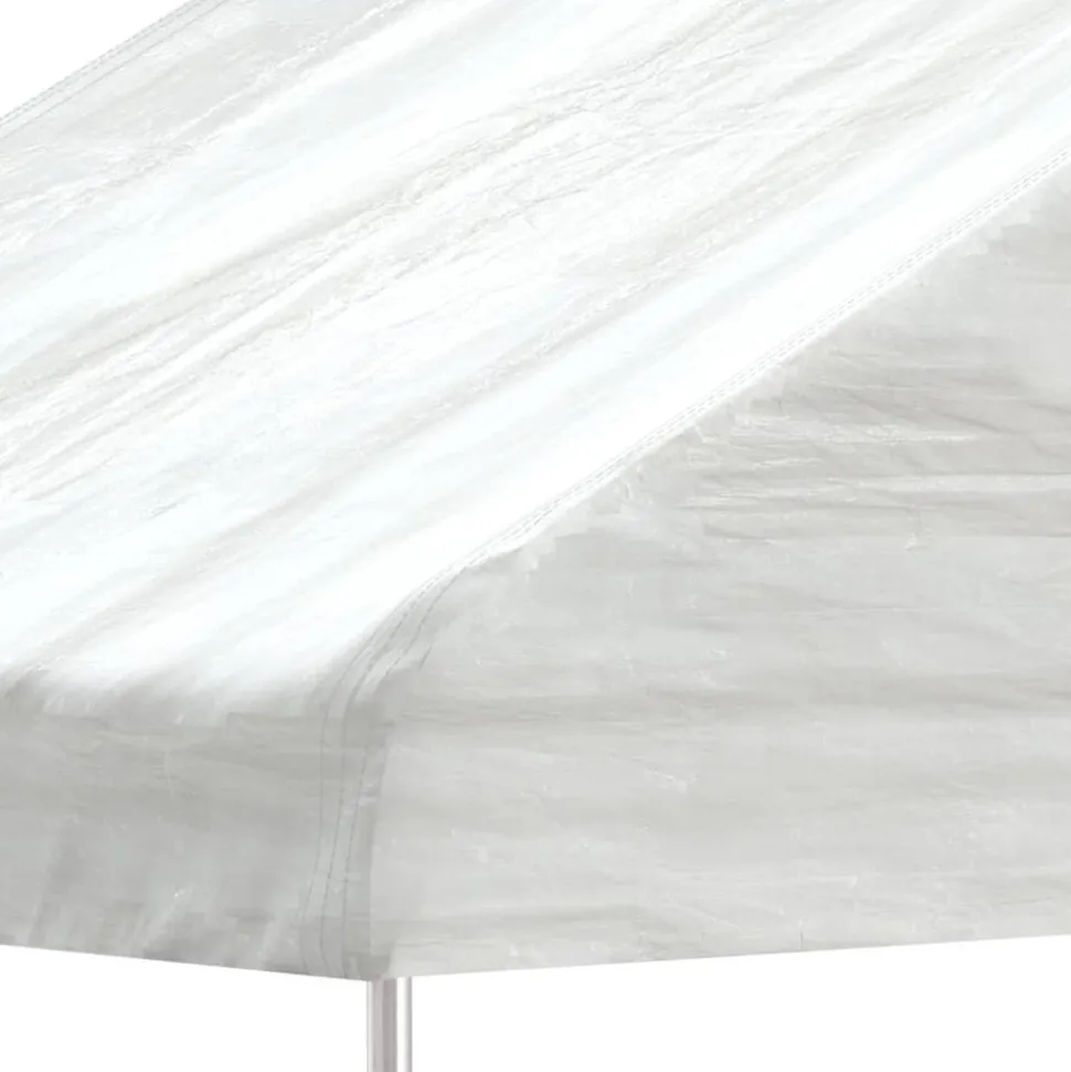 VIDAXL - Belvédère avec toit blanc 20,07x4,08x3,22 m polyéthylène